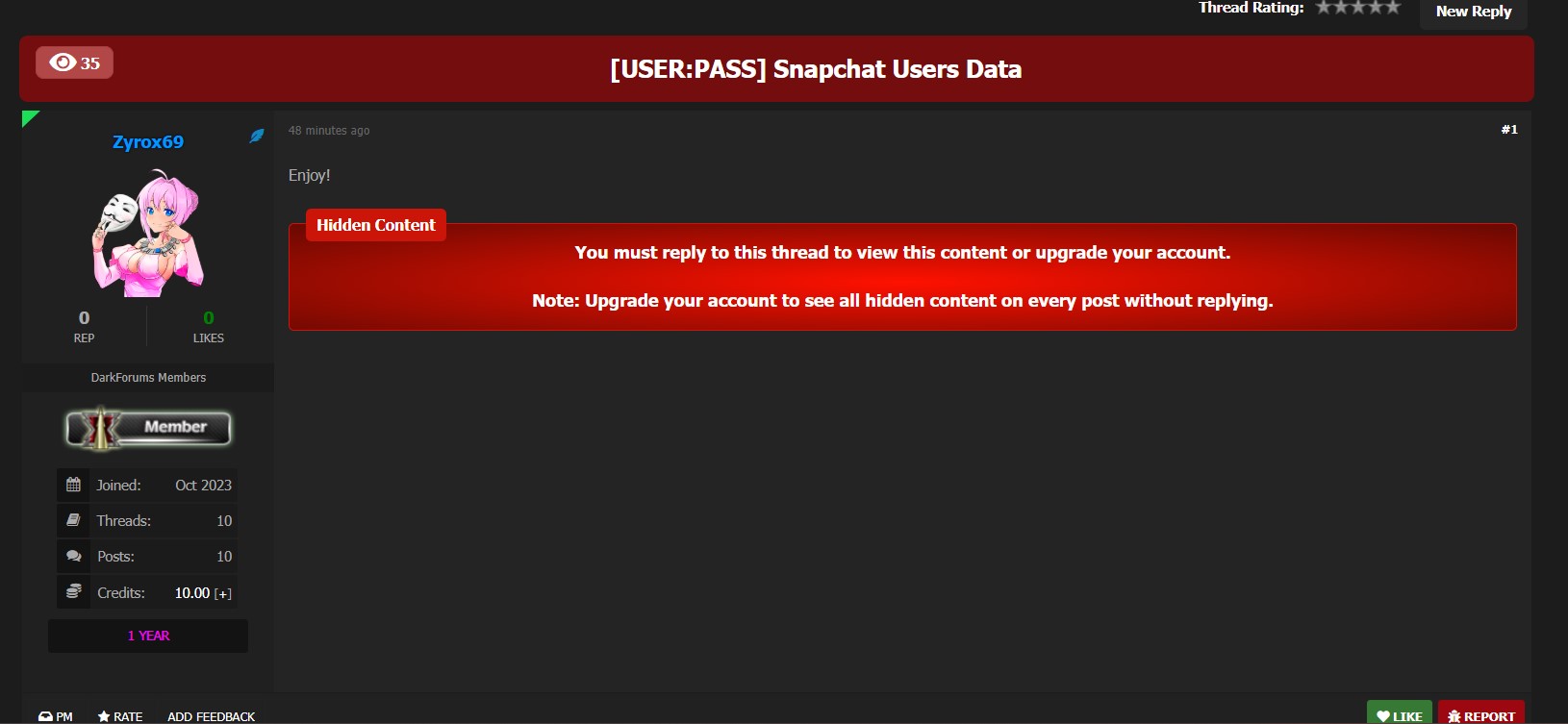 涉嫌泄露snapchat用户数据