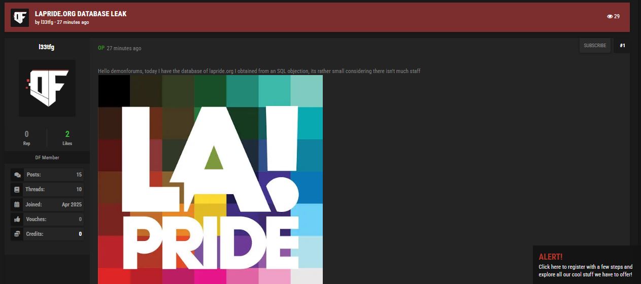 拉pride涉嫌数据外泄