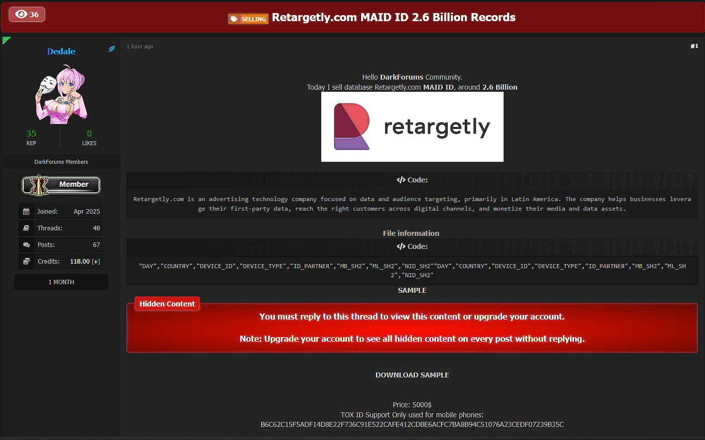 Retargetly涉嫌数据外泄