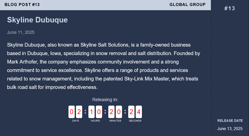 Skyline Salt Services，LLC成为全球勒索软件的受害者