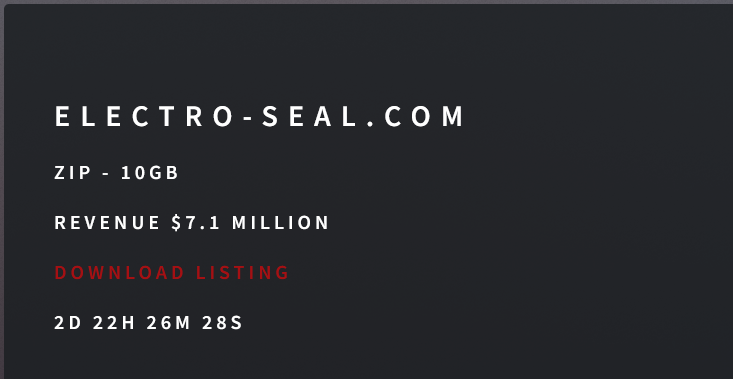 Electro-Seal成为SAFEPAY勒索软件的受害者