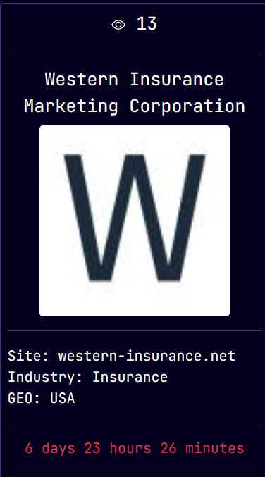 西Insurance营销公司成为Sarcoma勒索软件的受害者