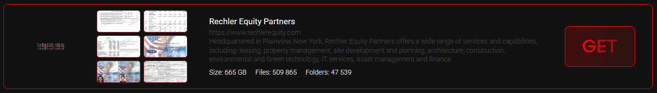 Rechler Equity Partners成为INTERLOCK勒索软件的受害者
