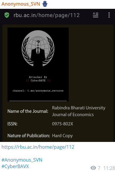 Anonymous_SVN针对Rabindra Bharati大学经济学杂志网站