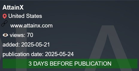 AttainX，Inc成为PLAY勒索软件的受害者