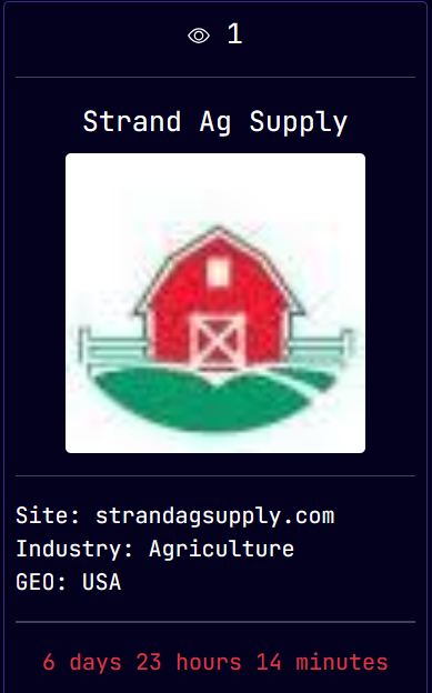 Strand Ag Supply成为Sarcoma勒索软件的受害者