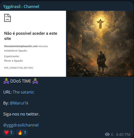 Yggdrasil瞄准奥斯丁Satanic神庙网站