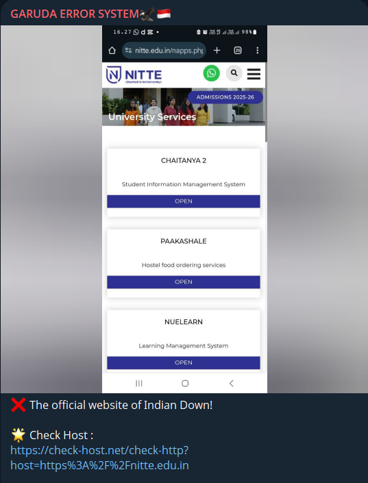 GARUDA ERROR SYSTEM瞄准日特大学网站