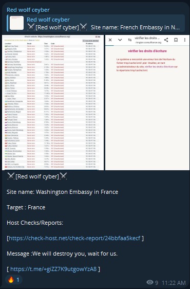 Red·沃尔夫·塞伯攻击Washington特区法总领事馆网站