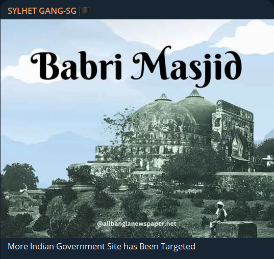 SYLHET GANG-SG攻击印度选举委员会网站