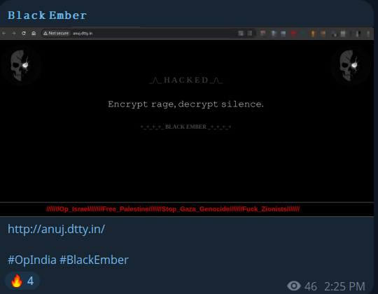 Black·恩伯瞄准Dtty Infotech Private Limited网站