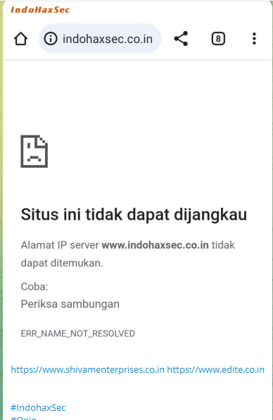 INDOHAXSEC瞄准Edite网站