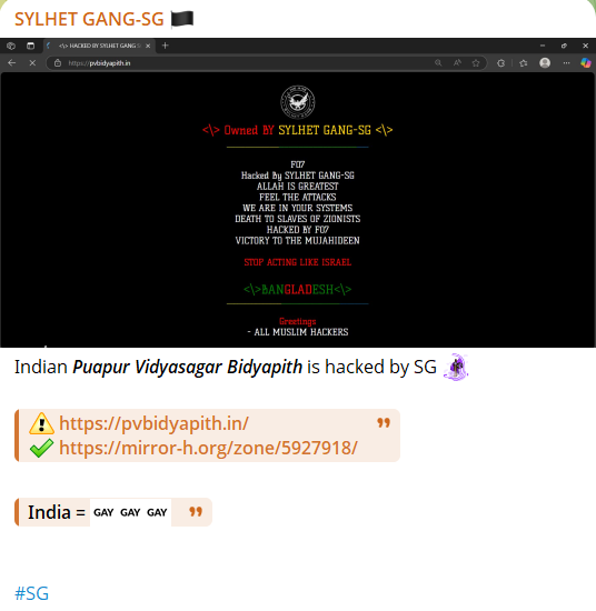 SYLHET GANG-SG针对Puapur Vidyasagar Bidyapith网站