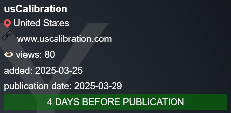 usCalibration Incorporated成为PLAY勒索软件的受害者