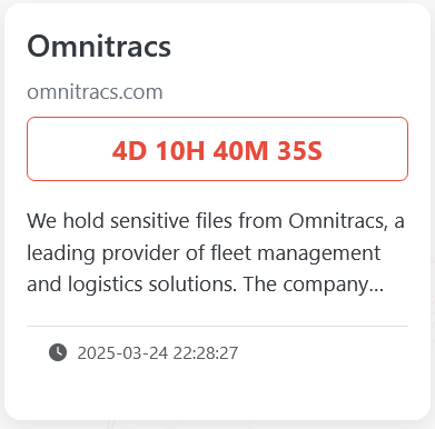 Omnitracs成为HELLCAT勒索软件的受害者