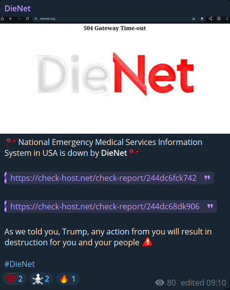 DieNet瞄准国家紧急医疗服务网站