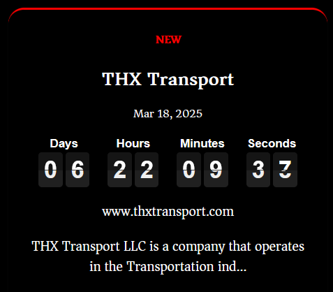 THX TRANSPORT LLC成为ARCUS MEDIA勒索软件的受害者