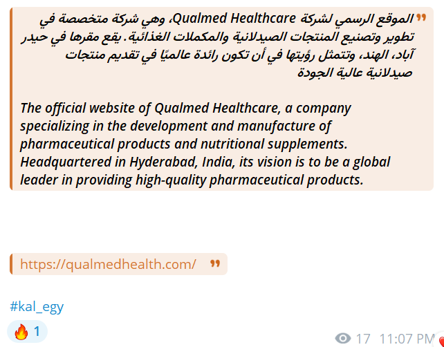 KAL EGY 319瞄准Qualmed Health Sciences网站