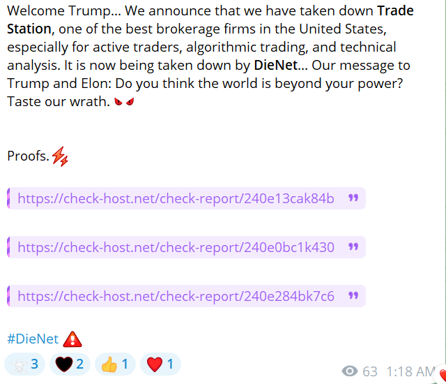 DieNet瞄准TradeStation网站