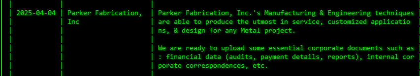 Parker制造成为Akira勒索软件的受害者