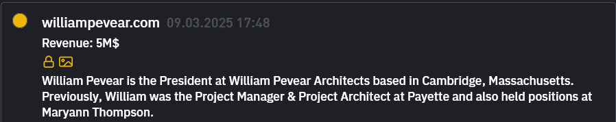 William Pevear Architects将victim归咎于INC RANSOM勒索软件