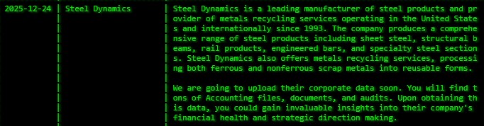 Steel Dynamics公司将victim判给akira勒索软件