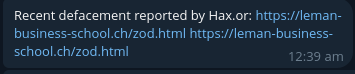 Hax.or targets the website of Leman Business School