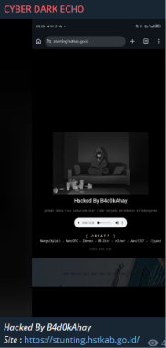 CYBER DARK ECHO targets the website of Hulu Sungai Tengah Regency Government Indonesia