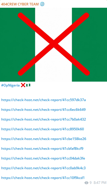 404 CREW CYBER TEAM targets the website of National Institute for Legislative and Democratic Studies