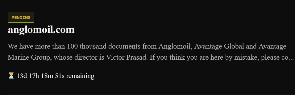 Anglomoil Lubricants falls victim to Brain Cipher ransomware