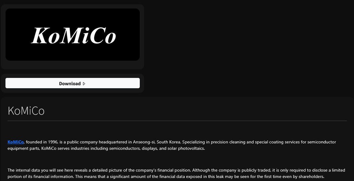 KoMiCo falls victim to ANUBIS Ransomware