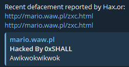 Hax.or targets the website of DJ – Entertainer – Mariusz Kordalski