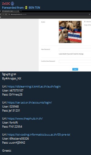 Alleged leak of login access to THEPHUB TERM GAME ONLINE CO., LTD