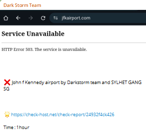 Dark Storm Team瞄准隆隆Inc.网站