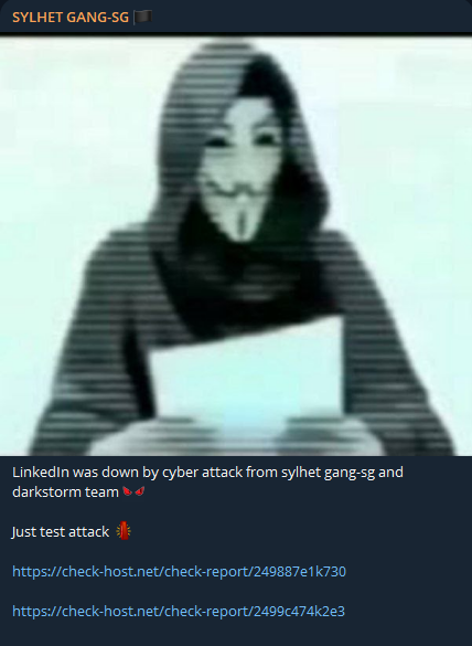 SYLHET GANG-SG瞄准LinkedIn网站