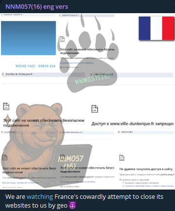 NoName targets the website of State services in Moselle