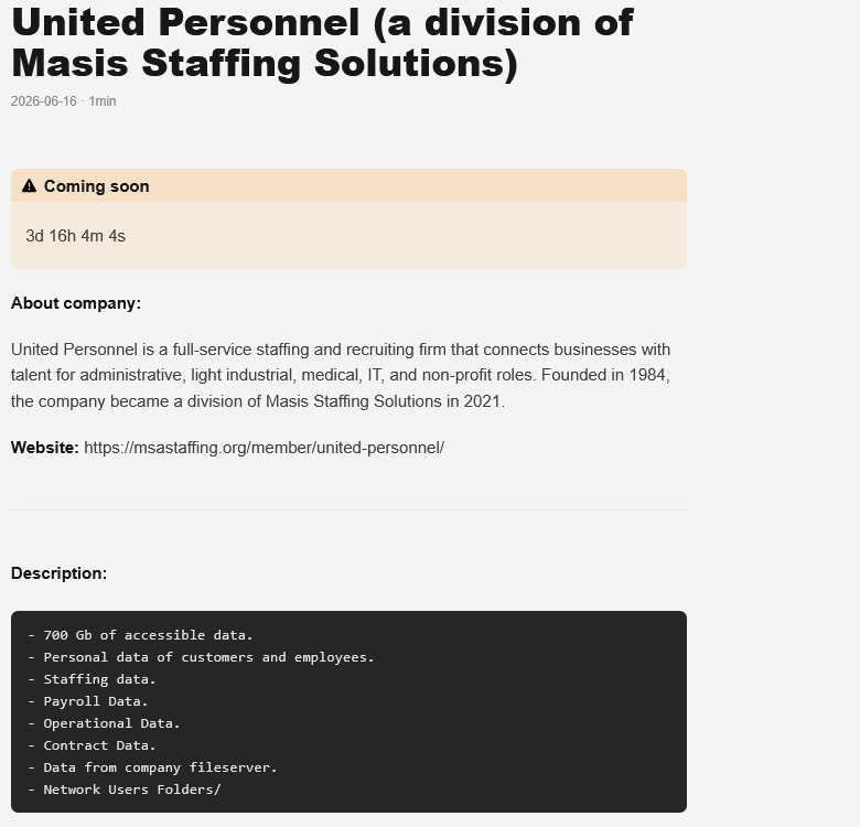 Massachusetts Staffing Association falls victim to GENESIS ransomware