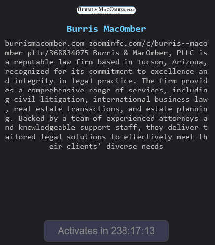 Burris & MacOmber, PLLC falls victim to The Gentlemen ransomware