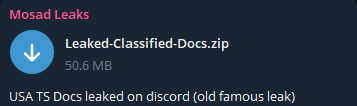 Alleged leak of USA TS Docs