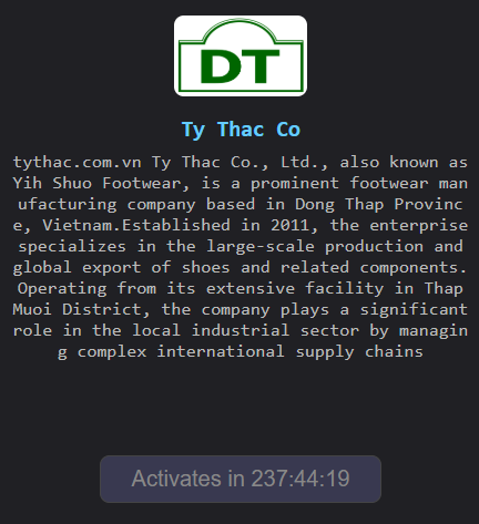 Ty Thac Co., Ltd. falls victim to The Gentlemen ransomware