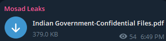 Alleged data leak of Indian Government