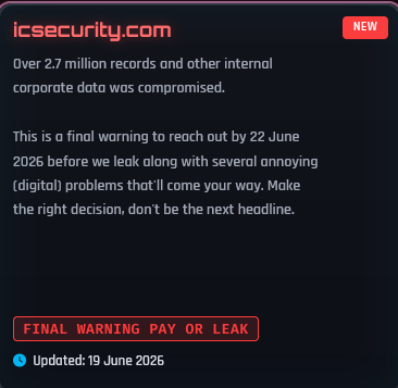 Alleged data breach of Inter-Con Security Systems, Inc