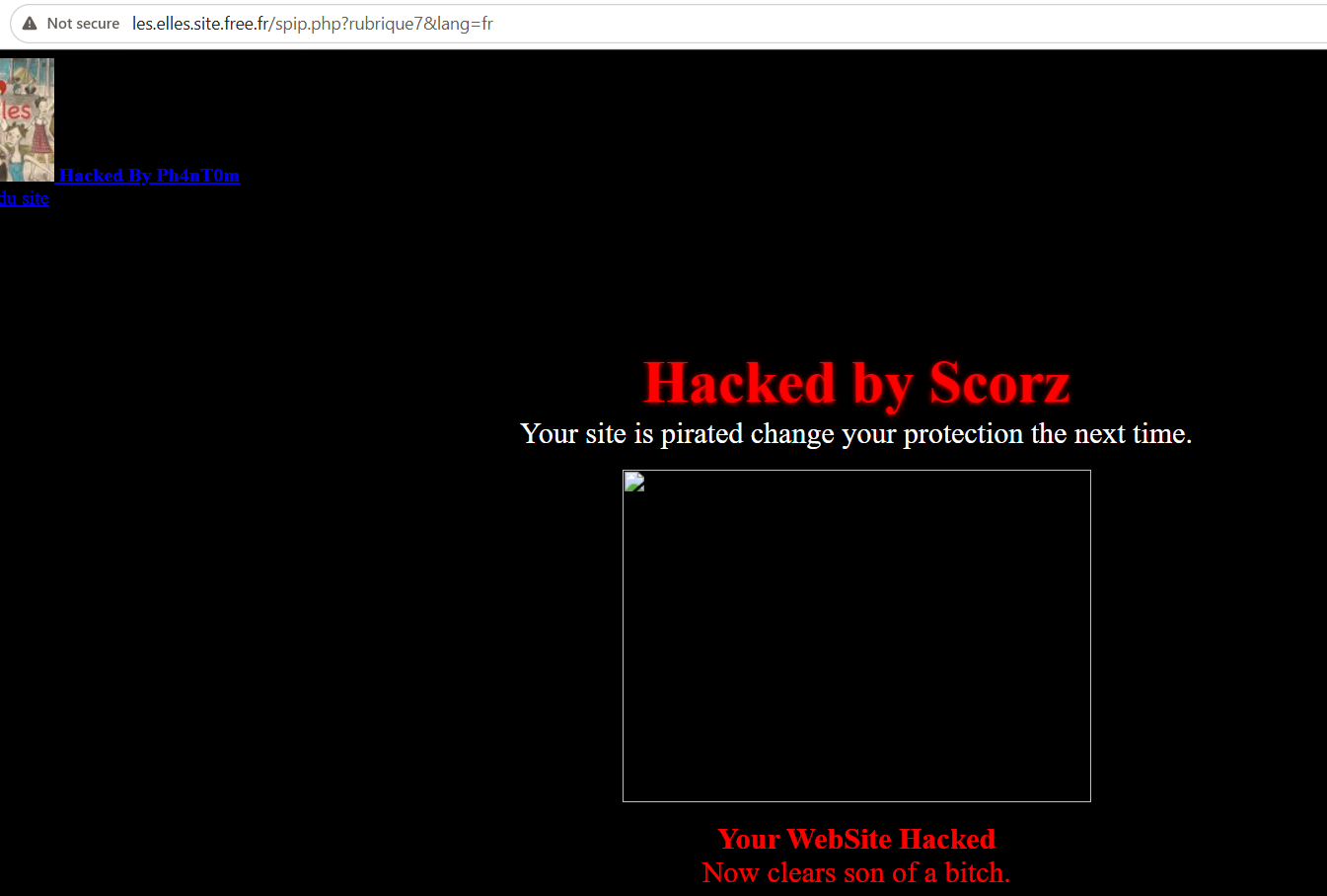 Scorz targets the website of Les Elles