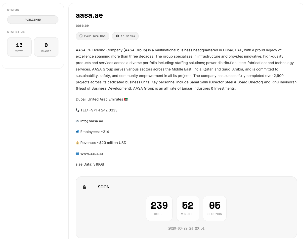 AASA CP HOLDING COMPANY falls victim to KRYBIT Ransomware