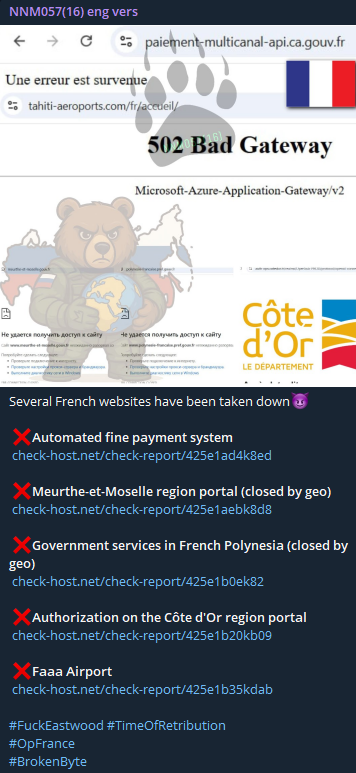 NoName targets the website of Meurthe-et-Moselle