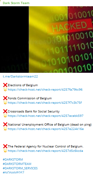 Dark Storm Team targets the website of Federal Agency for Nuclear Control