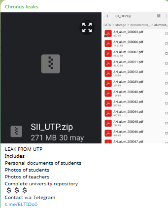 Alleged data breach of Universiti Teknologi PETRONAS