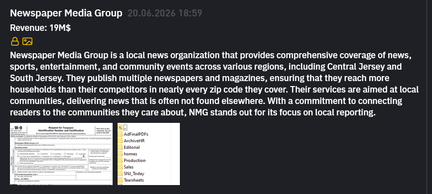Newspaper Media Group falls victim to INC Ransom Ransomware