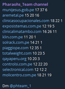 Alleged access to SOLRACK PERU