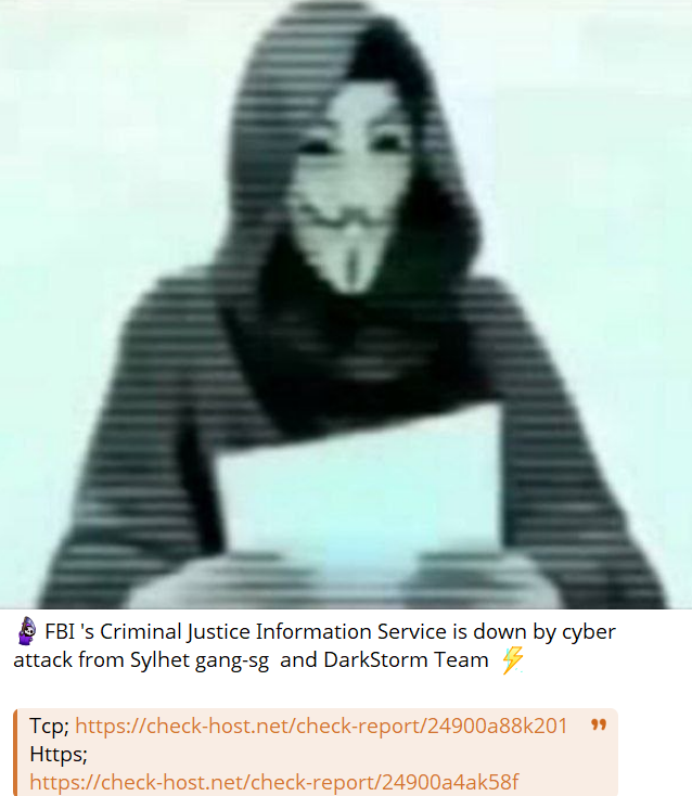 SYLHET GANG-SG瞄准联邦调查局刑事司法信息服务网站